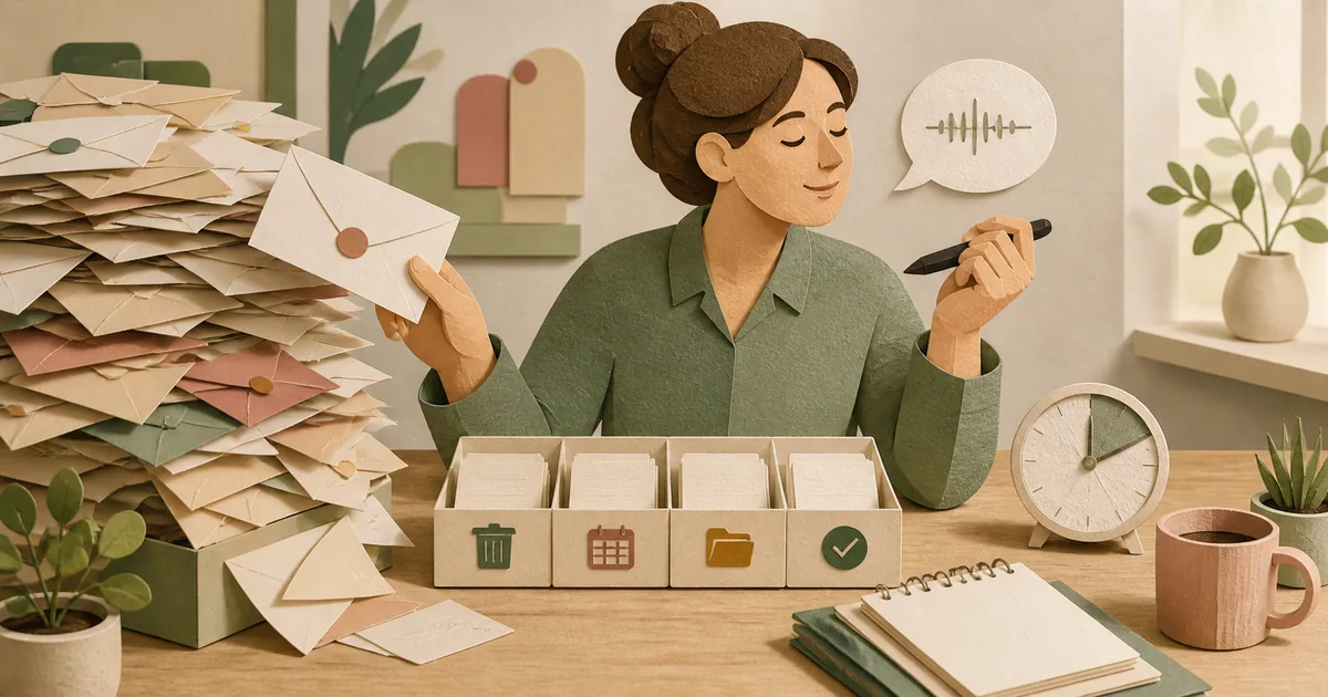 Illustration om: ADHD og e-mails: sådan kommer du i bund i indbakken — og bliver dernede
