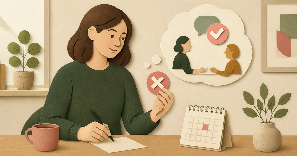 Illustration om: Afbud til møde — professionelt, kort og uden dårlig samvittighed
