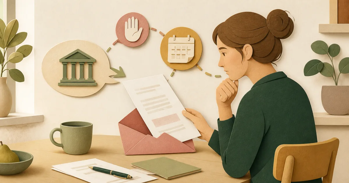 Illustration om: Agterskrivelse: hvad betyder den — og hvad gør du?