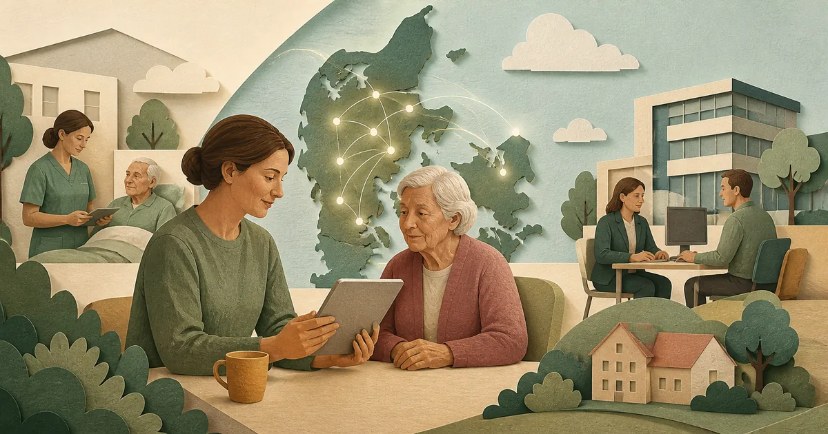 Illustration om: AI i det offentlige: Sådan bruger kommuner og regioner AI (2026)