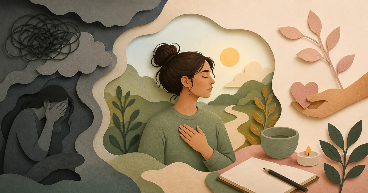 Illustration om: Angst: Symptomer, årsager og hvad du selv kan gøre