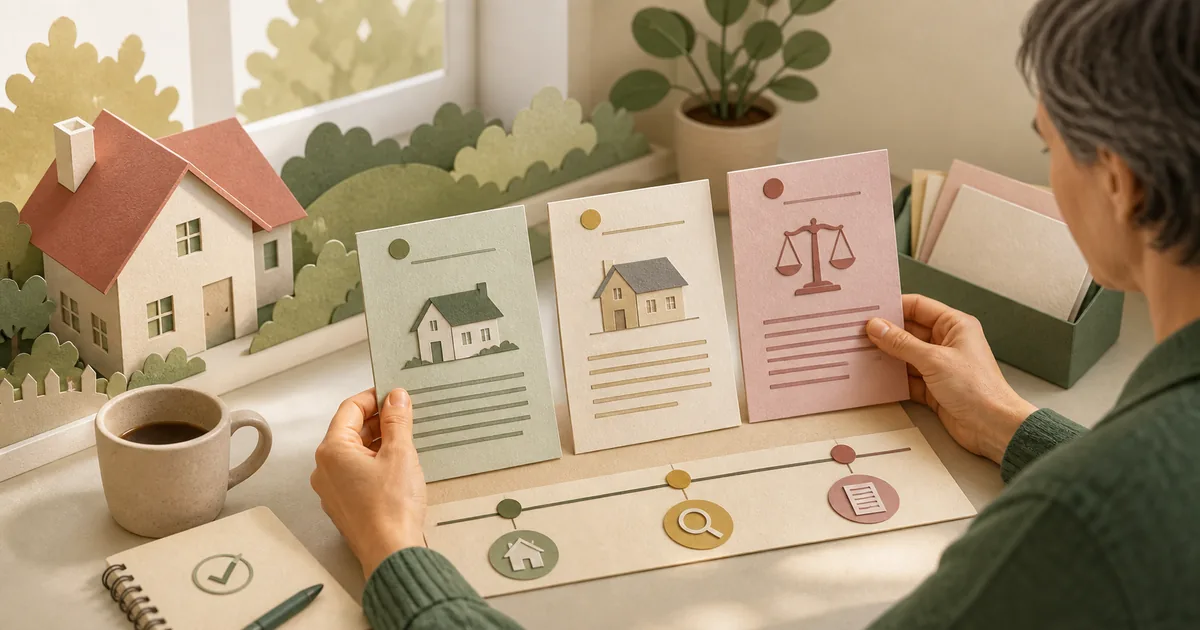 Illustration om: Brev om din ejendomsvurdering? Find brevtypen — så ved du, hvad du skal tjekke