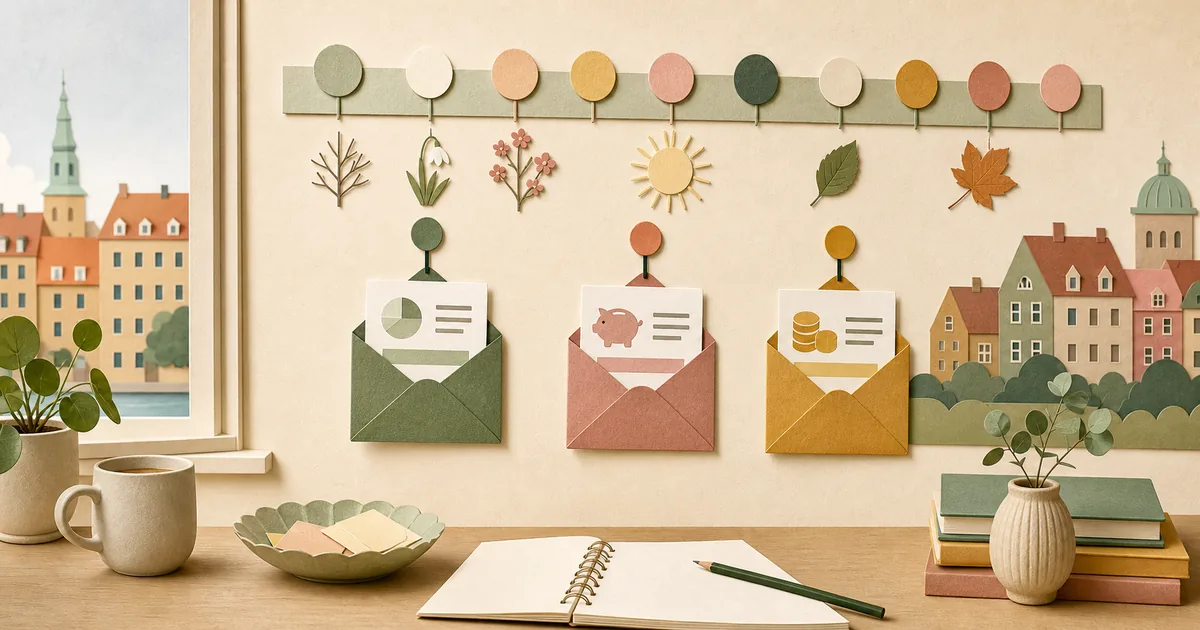Illustration for: The Danish letter calendar: when the official letters arrive — month by month