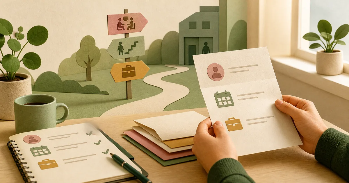 Illustration for: Letter from the jobcenter? Here is what it means — and what to do