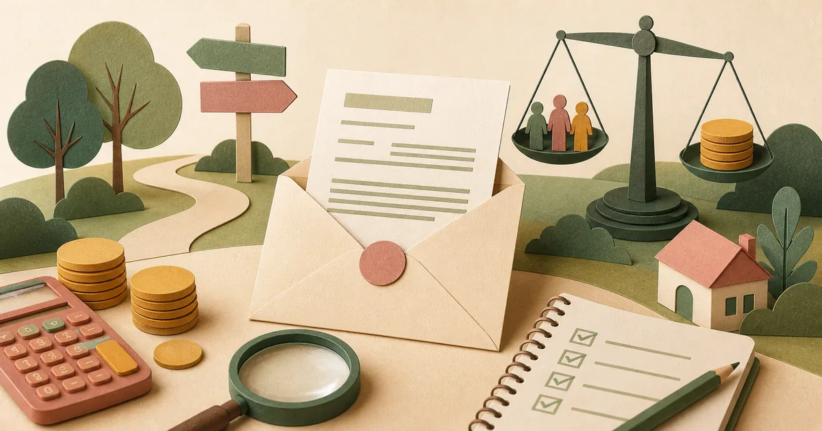 Illustration om: Brev om tilbagebetaling af friplads: hvad det betyder — og hvad du skal tjekke