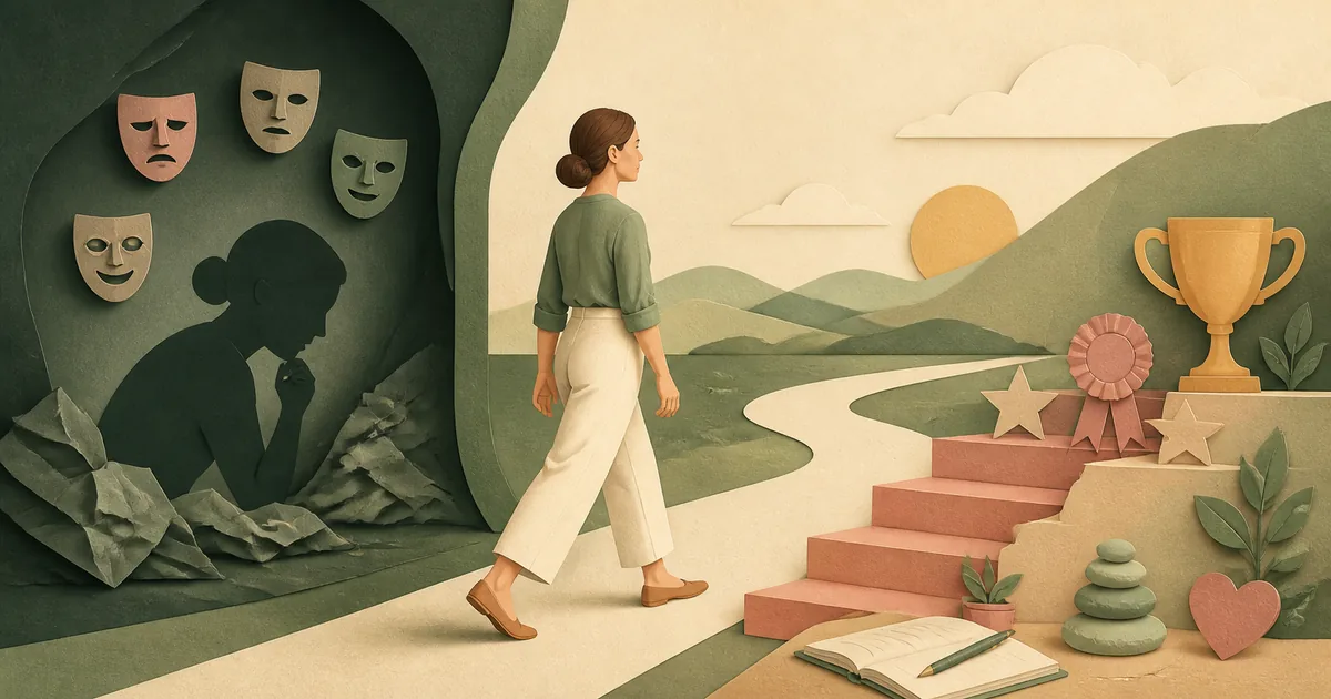 Illustration om: Imposter syndrome: Hvad det er, og hvordan du slipper fri (2026)