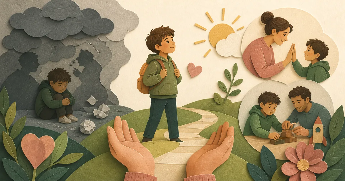 Illustration om: Ordblindhed og selvværd: Sådan styrker du dit barns selvtillid