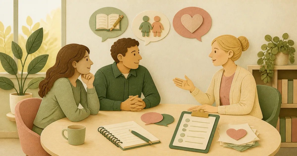 Illustration om: Skole-hjem-samtaler: få mest ud af forældremødet
