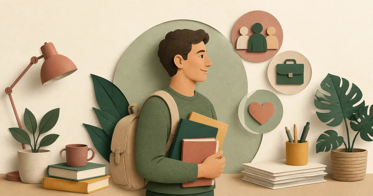 Illustration om: Studiejob og deltidsjob: Guide til at finde job som studerende (2026)