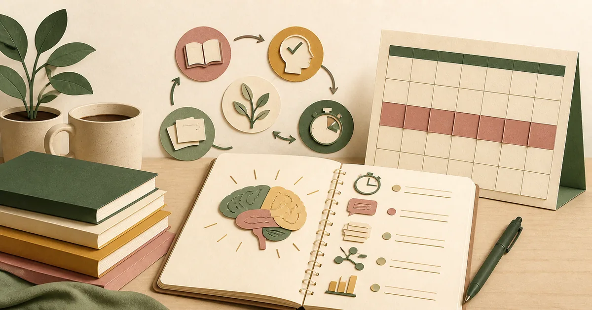 Illustration om: Studieteknikker: De mest effektive metoder til eksamenslæsning