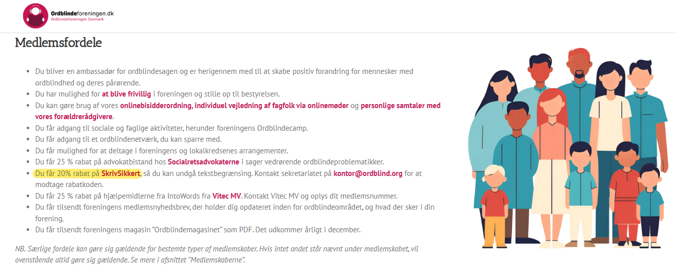 Samarbejde med Ordblindeforeningen